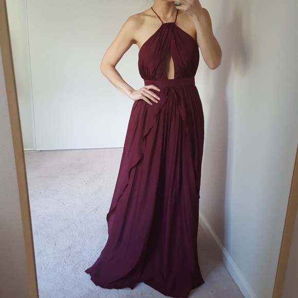 Lulus Dresses & Skirts - Lulu's Burgundy Maxi Dress